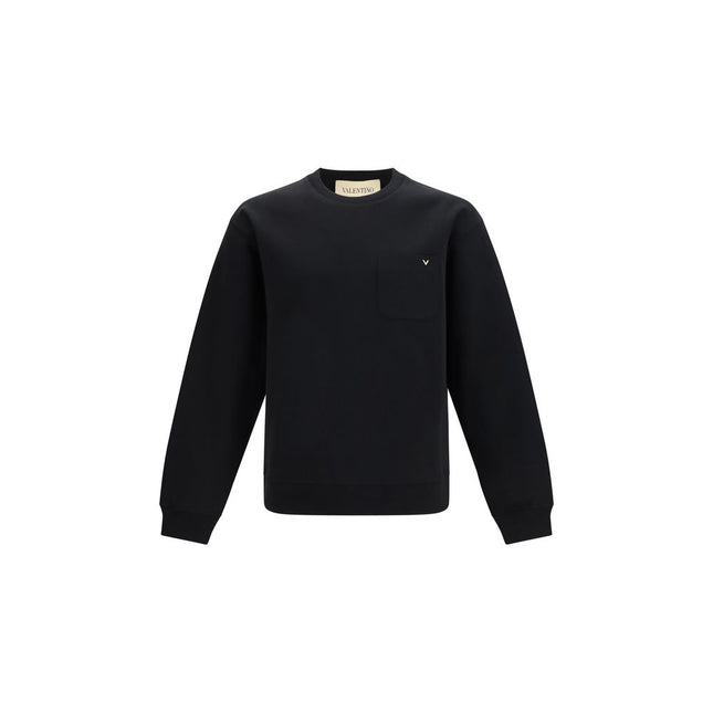 Valentino Black Cotton Sweatshirt