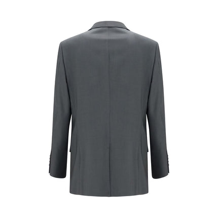 Valentino Gray Wool Oves Aries Jacket