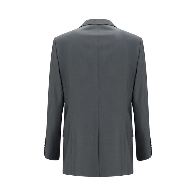 Valentino Gray Wool Oves Aries Jacket