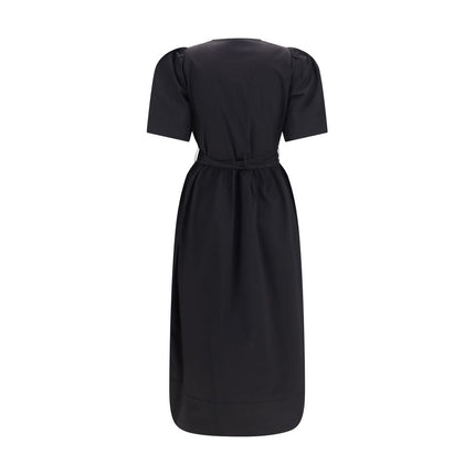Ganni Black Cotton Casual Dress