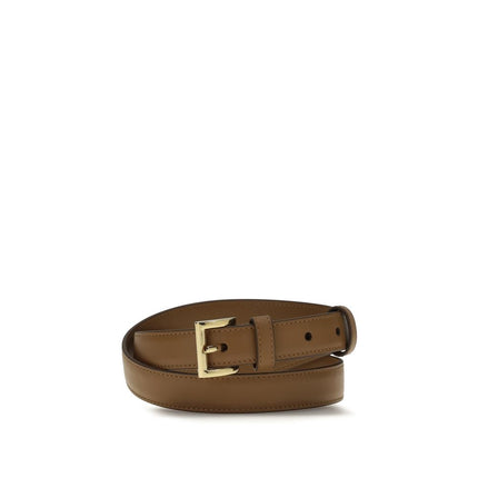 Prada Beige Calf Leather Bos Taurus Regular Belt