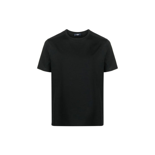 Herno Black Cotton T-Shirt