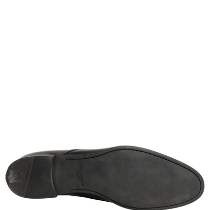 Dolce & Gabbana Black Leather Men Derby Dress Formal Shoes
