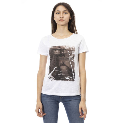 Trussardi Action White Cotton Women T-Shirt