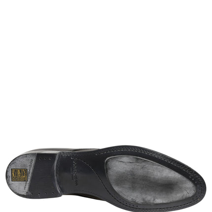 Dolce & Gabbana Dress Black Leather Lace Up Derby Men Shoes