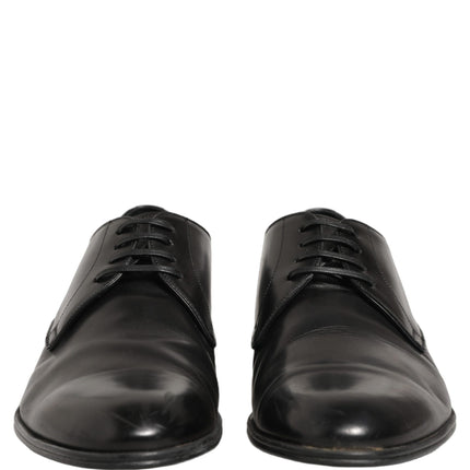 Dolce & Gabbana Dress Black Leather Lace Up Derby Shoes