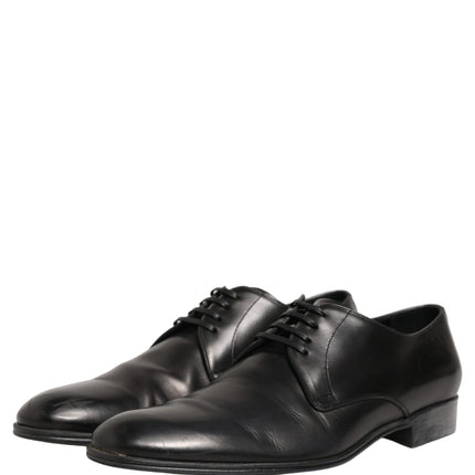 Dolce & Gabbana Dress Black Leather Lace Up Derby Shoes