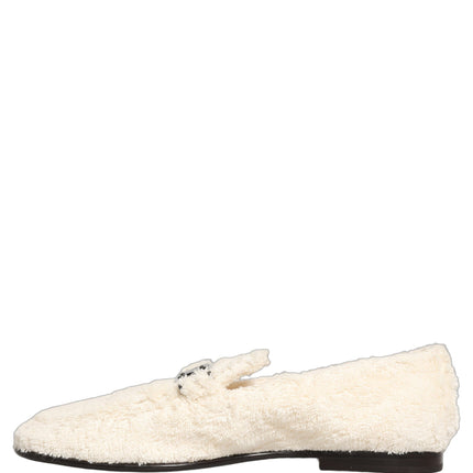 Dolce & Gabbana White Fur Shearling Men Dress Loafers Shoes