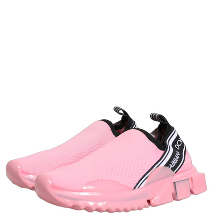 Dolce & Gabbana Pink Slip On Low Top Sorrento Sneakers Shoes