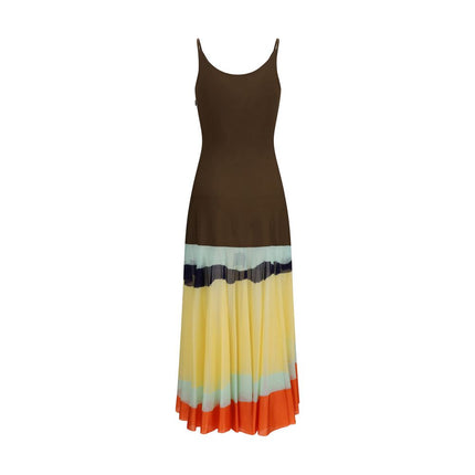 Fendi Multicolor Viscose Casual Dress