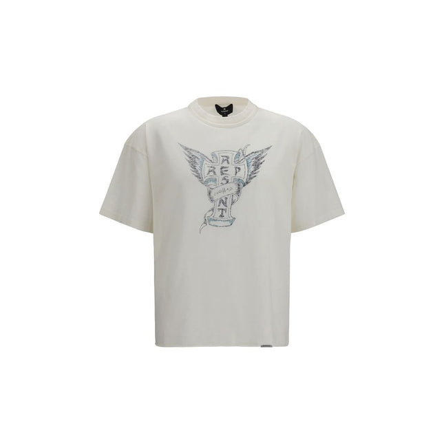 Represent White Cotton T-Shirt