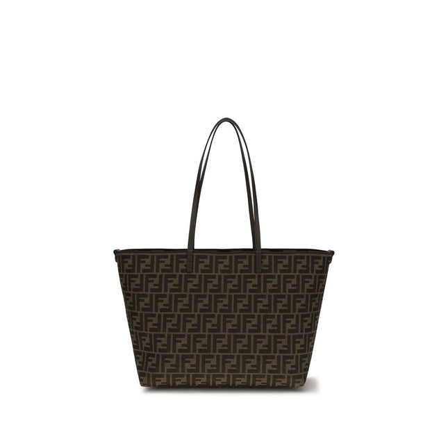 Fendi Brown Fabric Shoulder Bag