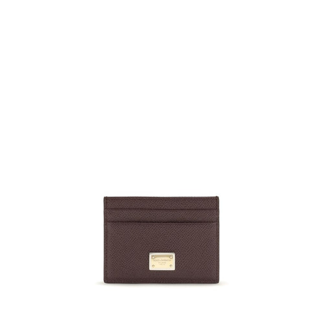 Dolce & Gabbana Brown Calf Leather Bos Taurus Wallet