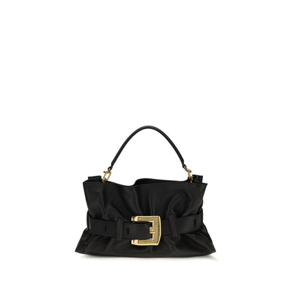 Balmain Black Calf Leather Bos Taurus Handbag