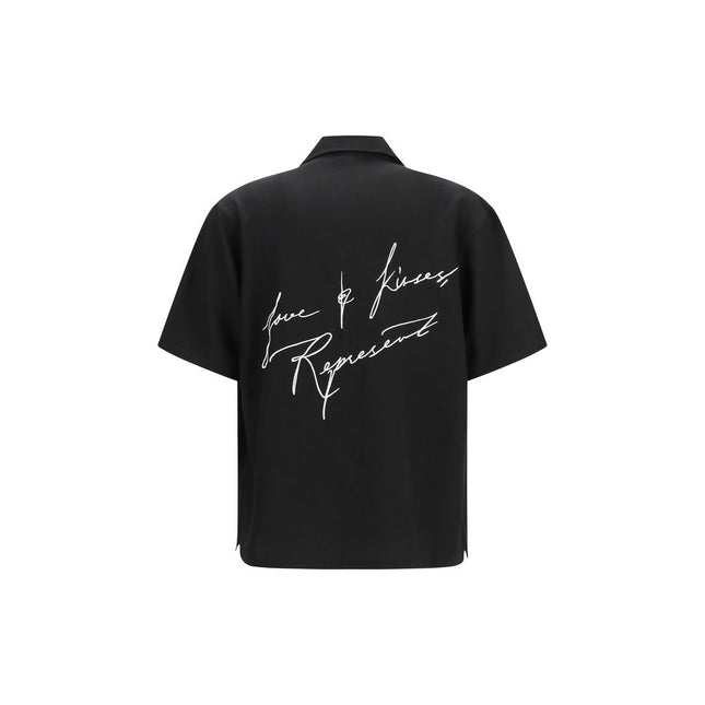 Represent Black Lyocell Pattern Shirt