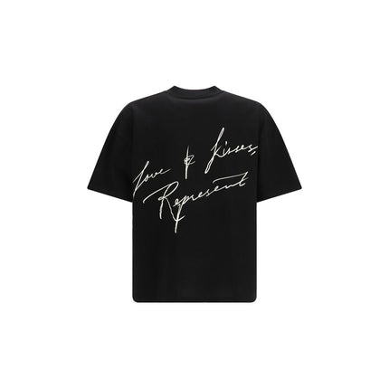 Represent Black Cotton T-Shirt