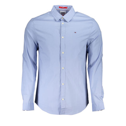 Tommy Hilfiger Azure Cotton Men's Shirt