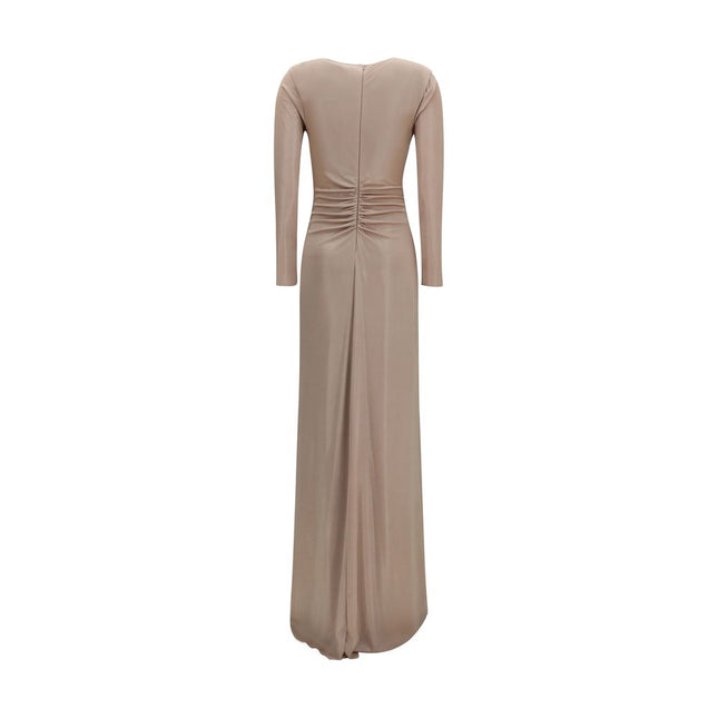 Nissa Beige Polyester Casual Dress