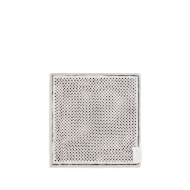 Brunello Cucinelli Gray Silk Scarf