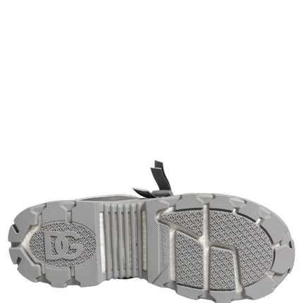 Dolce & Gabbana Gray Airmaster Panelled Low Top Men Sneakers Shoes