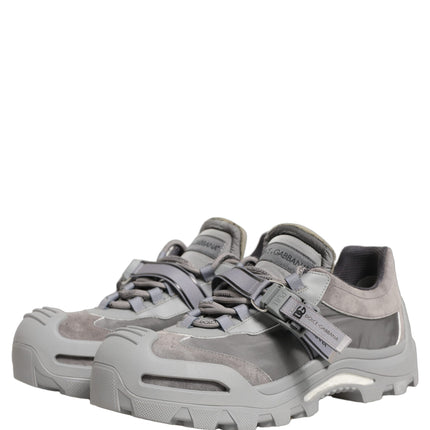 Dolce & Gabbana Gray Airmaster Panelled Low Top Men Sneakers Shoes