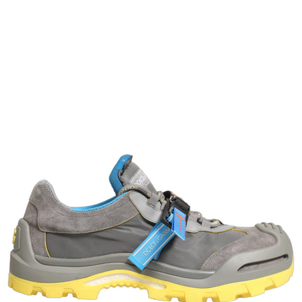 Dolce & Gabbana Gray Airmaster Panelled Low Top Men Sneakers Shoes