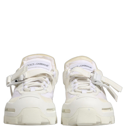 Dolce & Gabbana White Airmaster Panelled Low Top Men Sneakers Shoes