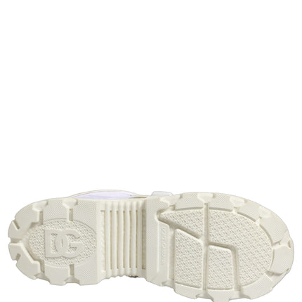 Dolce & Gabbana White Airmaster Panelled Low Top Men Sneakers Shoes