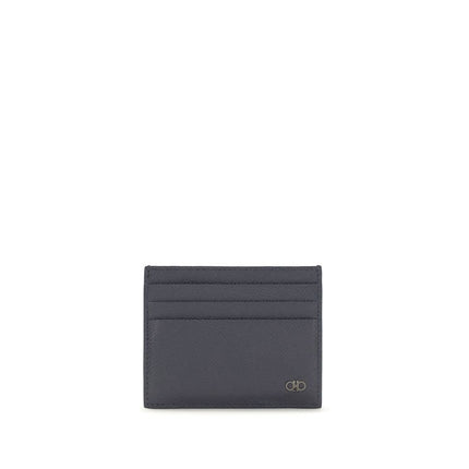 Ferragamo Blue Calf Leather Bos Taurus Wallet