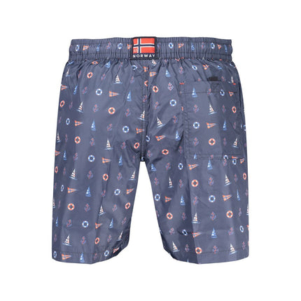 Norway 1963 Blue Polyester Men's Swim Shorts