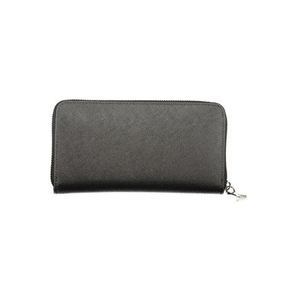 Mario Valentino Black Polyurethane Womens Wallet