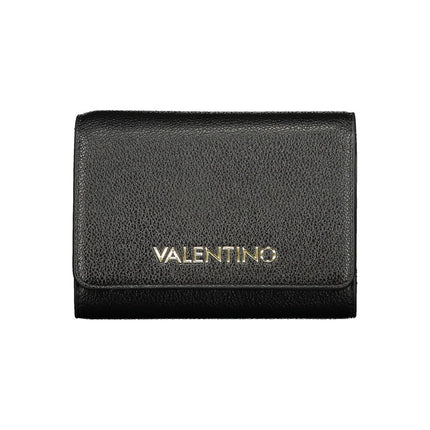 Mario Valentino Black Polyurethane Womens Wallet