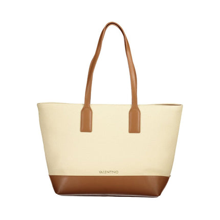 Mario Valentino Beige Polyurethane Women's Shoulder Bag