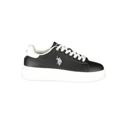 U.S. POLO ASSN. Black Polyurethane Men's Sneaker