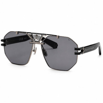 Philipp Plein Black Metal Sunglasses