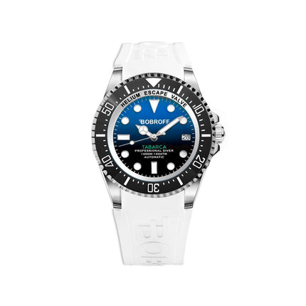 Bobroff White Rubber Sport Watch