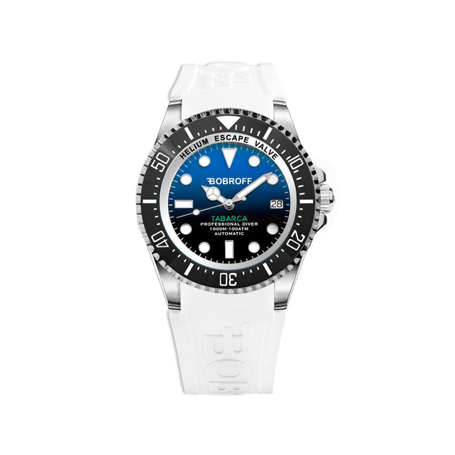 Bobroff White Rubber Sport Watch