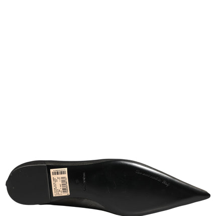 Dolce & Gabbana Black Over The Knee Tulle Flats Boots Shoes