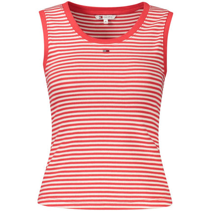 Tommy Hilfiger Red Cotton Women's Tank Top