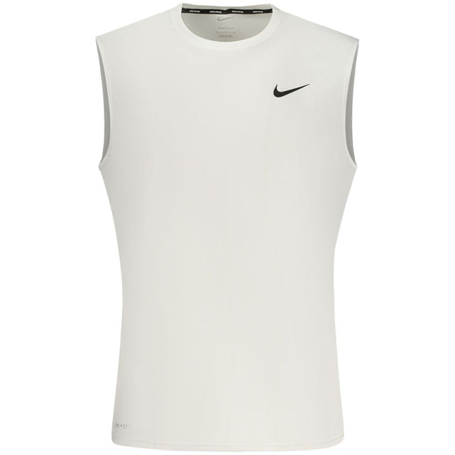 Nike White Polyester Men's Tank