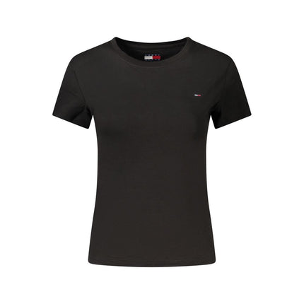 Tommy Hilfiger Black Cotton Women's T-Shirt