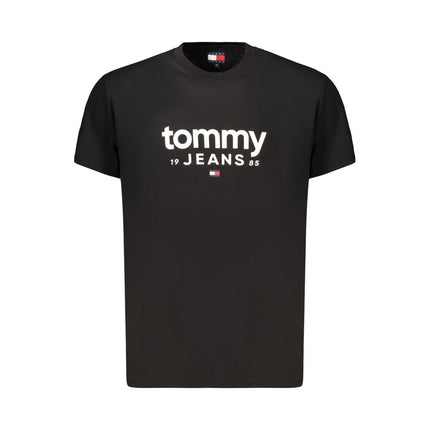 Tommy Hilfiger Black Cotton Mens T-Shirt
