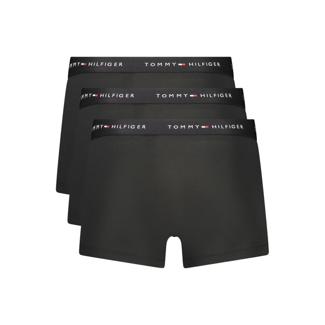 Tommy Hilfiger Black Polyester Men's Boxer