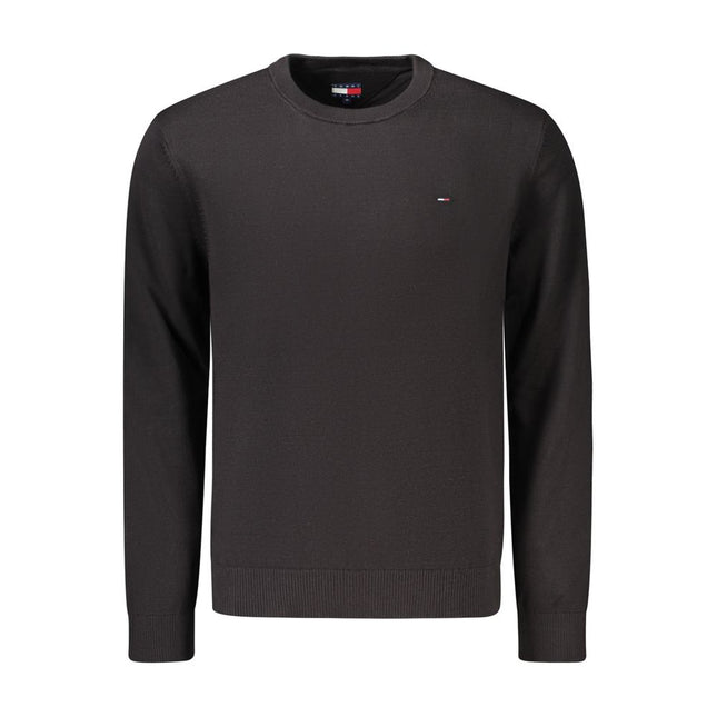 Tommy Hilfiger Black Cotton Men's Sweater