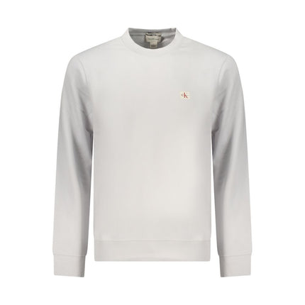 Calvin Klein Gray Cotton Men Sweatshirt