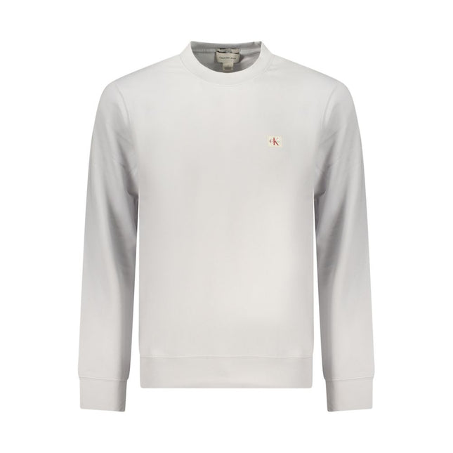 Calvin Klein Gray Cotton Men Sweatshirt