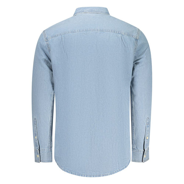 Calvin Klein Azzurro Cotton Men's Shirt