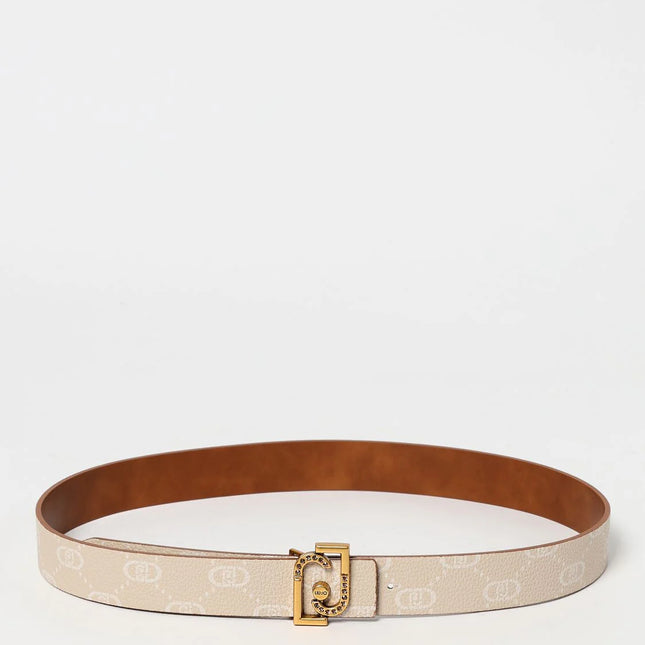 Liu Jo Beige Leather Regular Belt