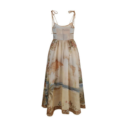 Zimmermann Beige Linen Casual Dress