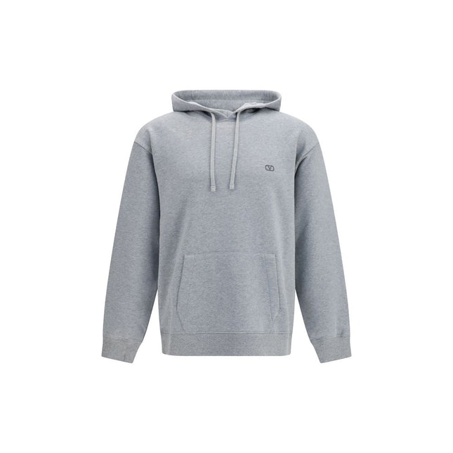 Valentino Gray Cotton Sweatshirt